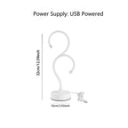 Question Mark LED Desk Lamp, 3-Color Dimmable USB Table Lamp, Creative Night Light for Bedroom Home Decor
