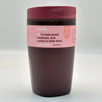 Owala 12oz SmoothSip Slider Insulated Coffee Tumbler – Black Cherry | Stainless Steel   M12oz-CLZ