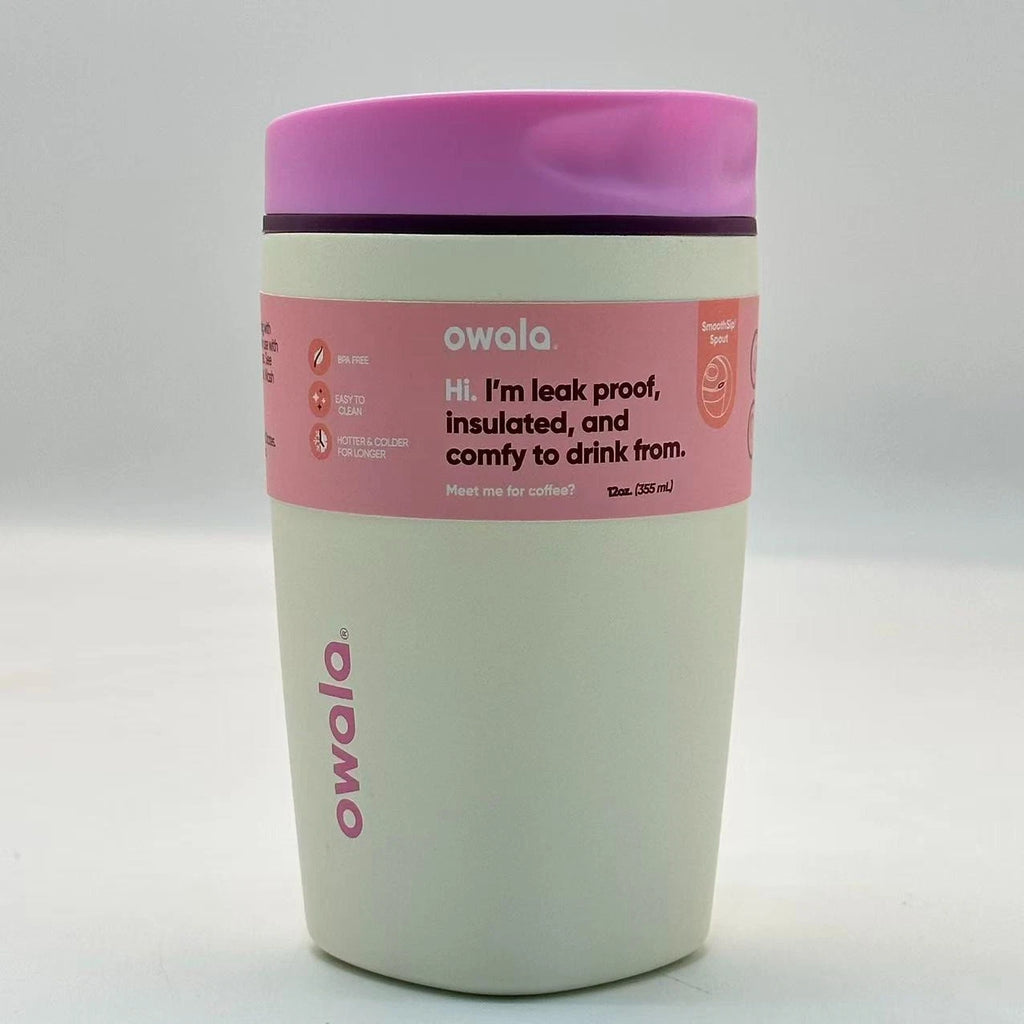 Owala 12oz SmoothSip Slider Insulated Coffee Tumbler – Daybreak | Stainless Steel   M12oz-LM