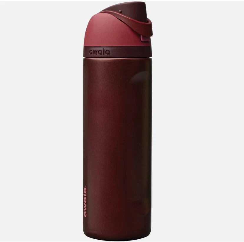 Owala 24oz FreeSip Insulated Water Bottle – Red | Flip Top Lid | Stainless Steel   M24oz-SDH