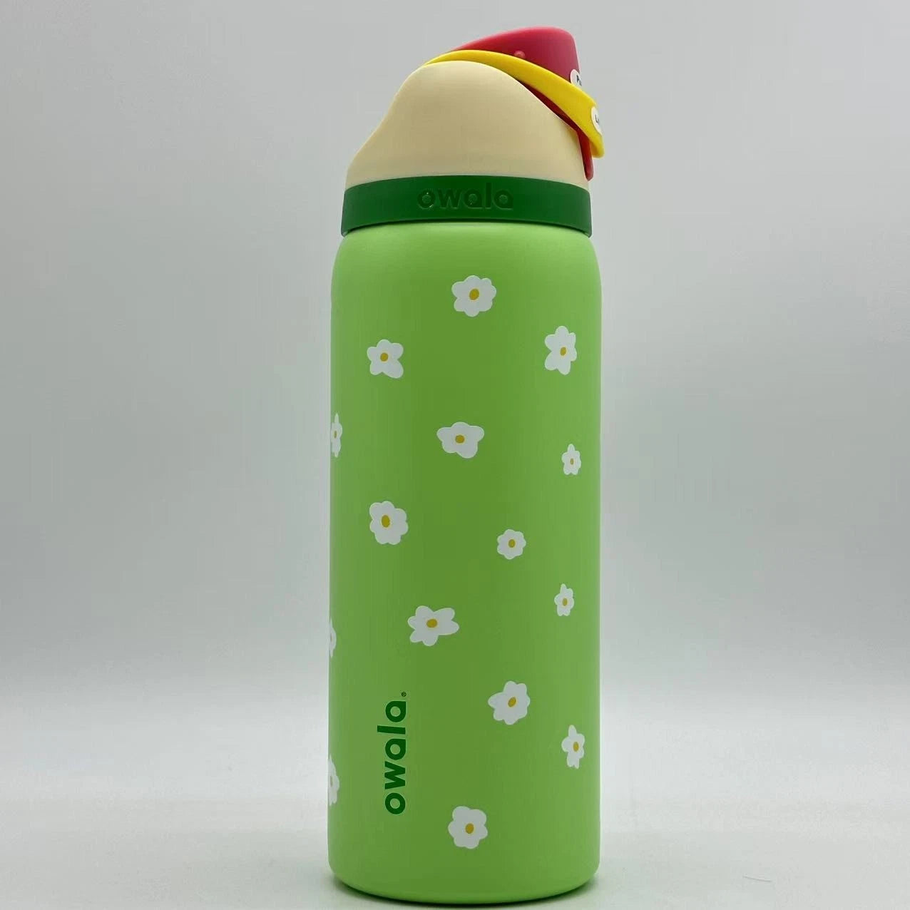 Owala 32oz FreeSip Water Bottle – Green Flower Edition | Stay Cold All Day  OW32-LSH