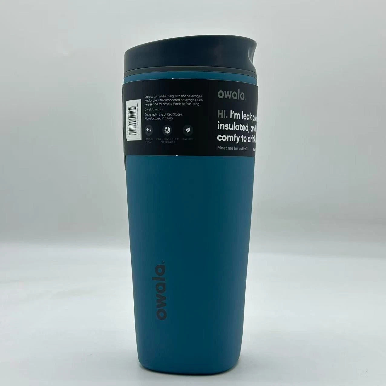 Owala 20oz High Dive SmoothSip Slider Coffee Tumbler | Insulated Stainless Steel Travel Mug   M20oz-JSL