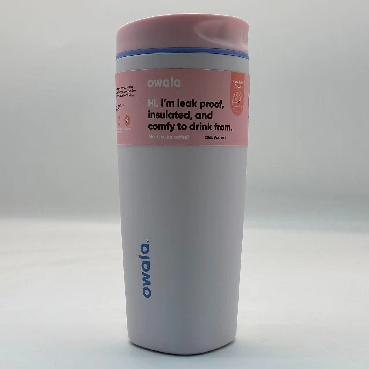 Owala 20oz Candy Coated FreeSip Insulated Coffee Tumbler – Stainless Steel, Leak-Proof   M20oz-MKLF