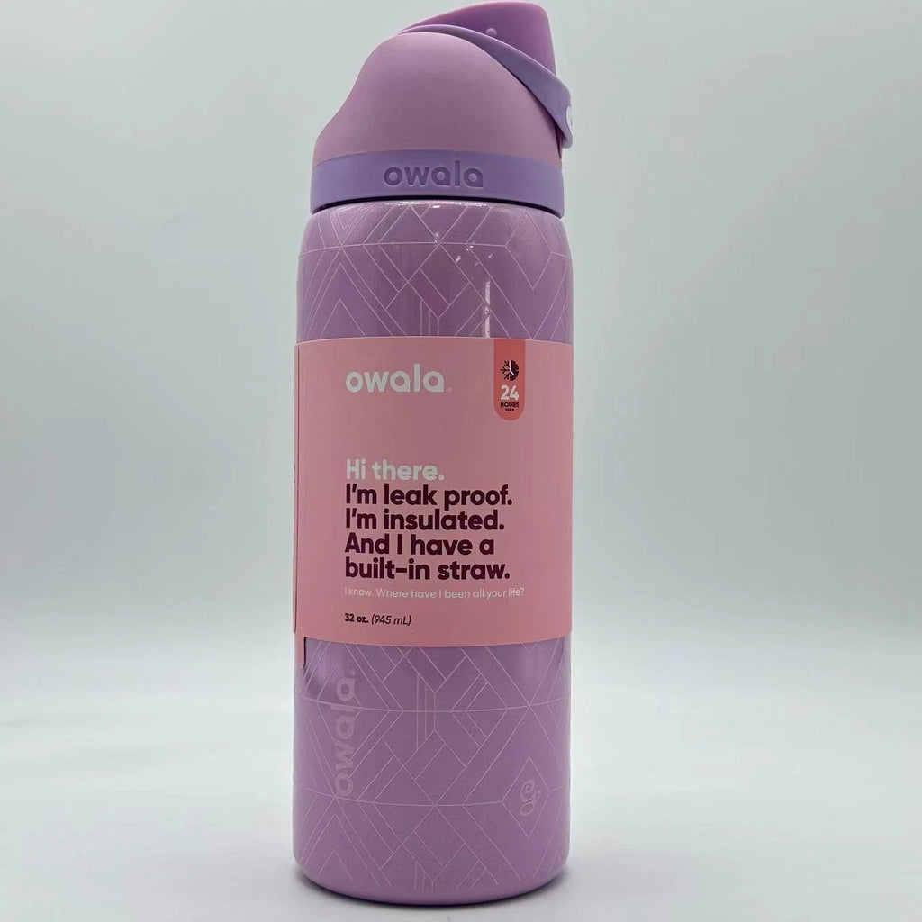 Owala x Wicked 32oz FreeSip Insulated Water Bottle – Glinda Pink | For Good Limited Edition   M32oz-WICKF