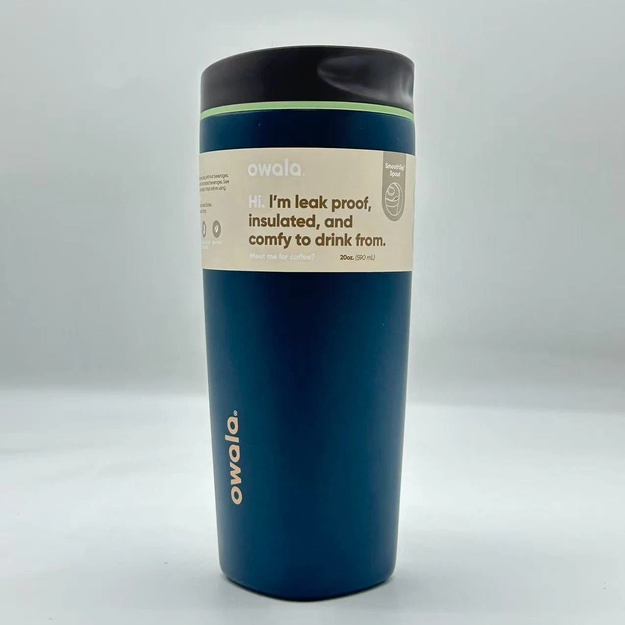 Owala 20oz SmoothSip Slider Insulated Coffee Tumbler – Moonlit Shadow | Stainless Steel  M20oz-ZQ