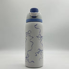 Owala 32oz FreeSip Water Bottle – Tied & True Blue Bows Limited Edition   LSHDJ