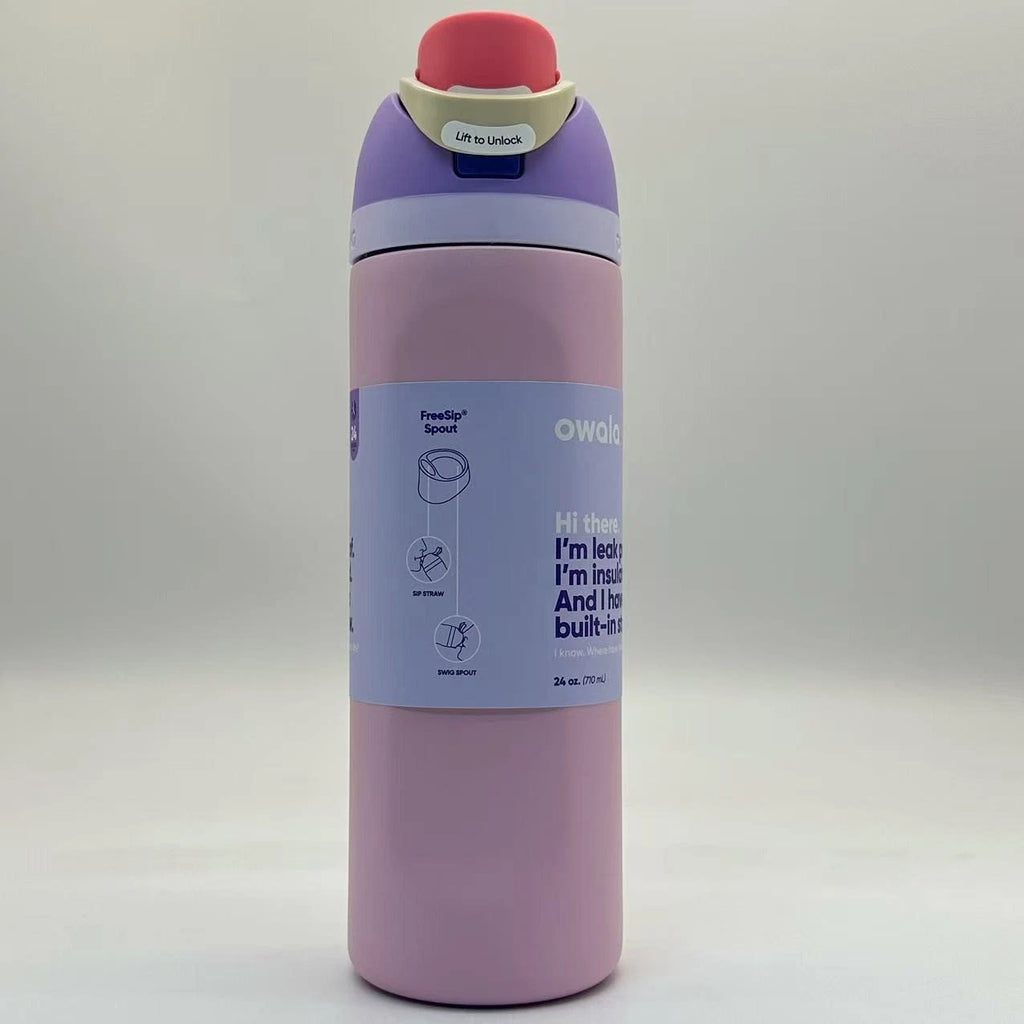 Owala 24oz FreeSip Insulated Water Bottle – Blossom Bunny | Stainless Steel   M24oz-HTZ