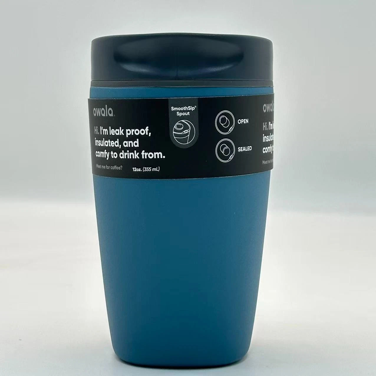 Owala 12oz SmoothSip Slider Insulated Coffee Tumbler – High Dive | Stainless Steel  M12oz-JSL