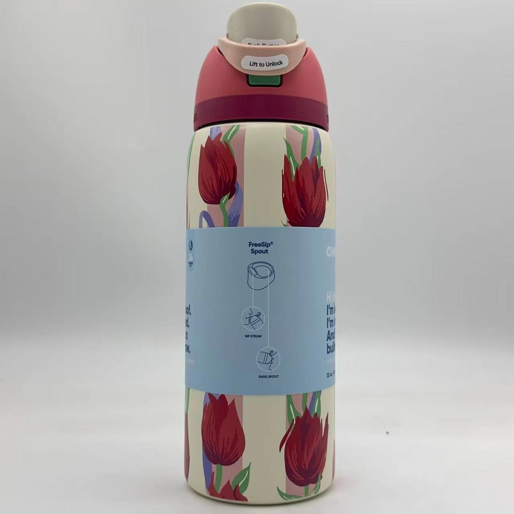Owala 32oz FreeSip Insulated Water Bottle – Tulip Bouquet | Urban Outfitters Exclusive  M32oz-YJX
