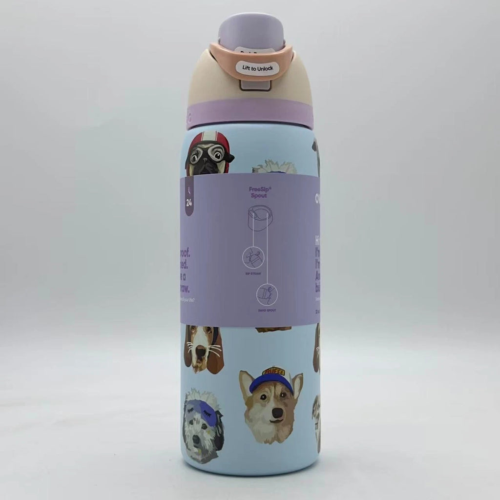 Owala 32oz FreeSip Insulated Water Bottle – Dog Collage (Dogwala) | Urban Outfitters Exclusive  M32oz-GGB