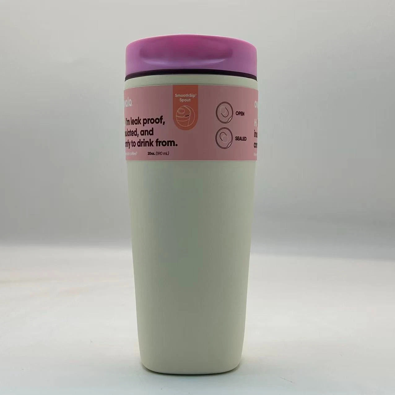 Owala 20oz Daybreak SmoothSip Slider Coffee Tumbler – Insulated Stainless Steel Travel Mug  M20oz-LM