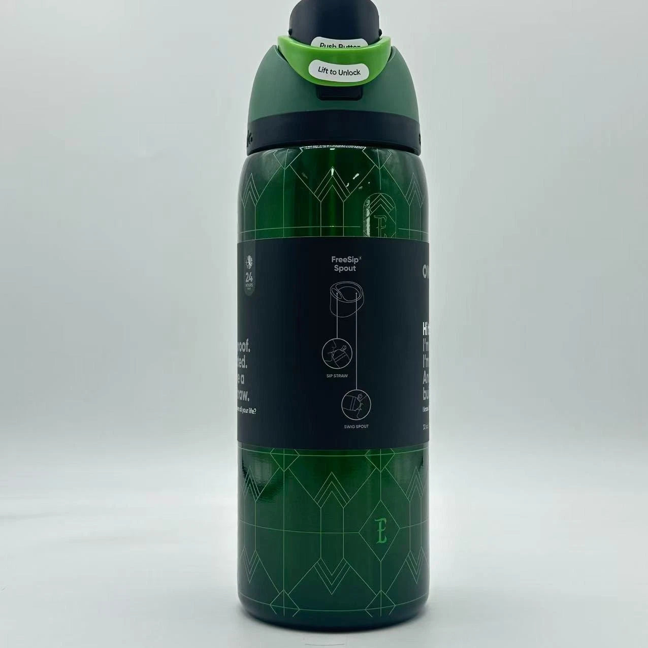 Owala x Wicked 32oz FreeSip Insulated Water Bottle – Elphaba | For Good Limited Edition    M32oz-WICKL