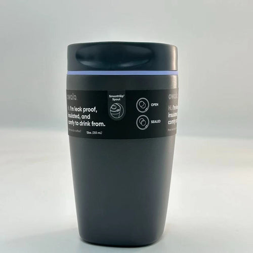 Owala 12oz SmoothSip Slider Insulated Coffee Tumbler – Off The Grid | Stainless Steel  M12oz-WJH