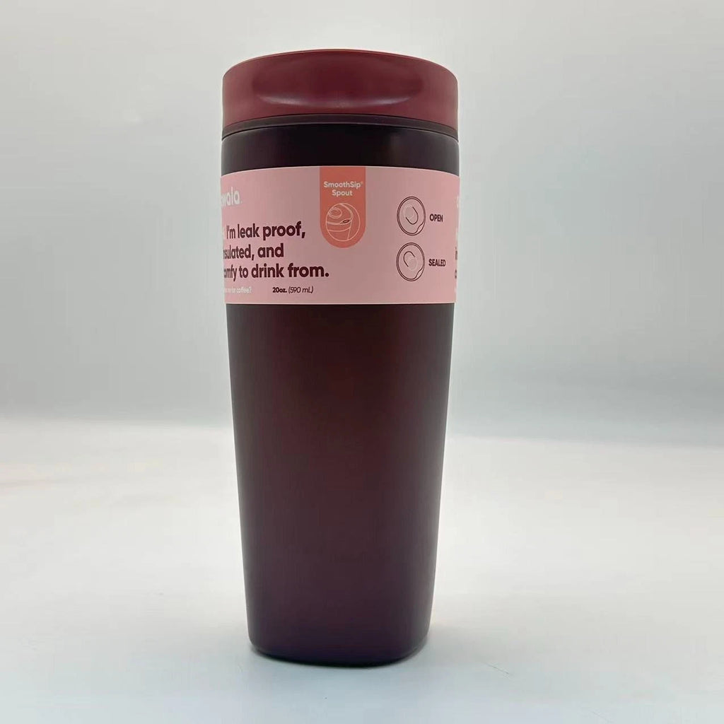 Owala 20oz SmoothSip Slider Insulated Coffee Tumbler – Black Cherry | Stainless Steel  M20oz-CLZ