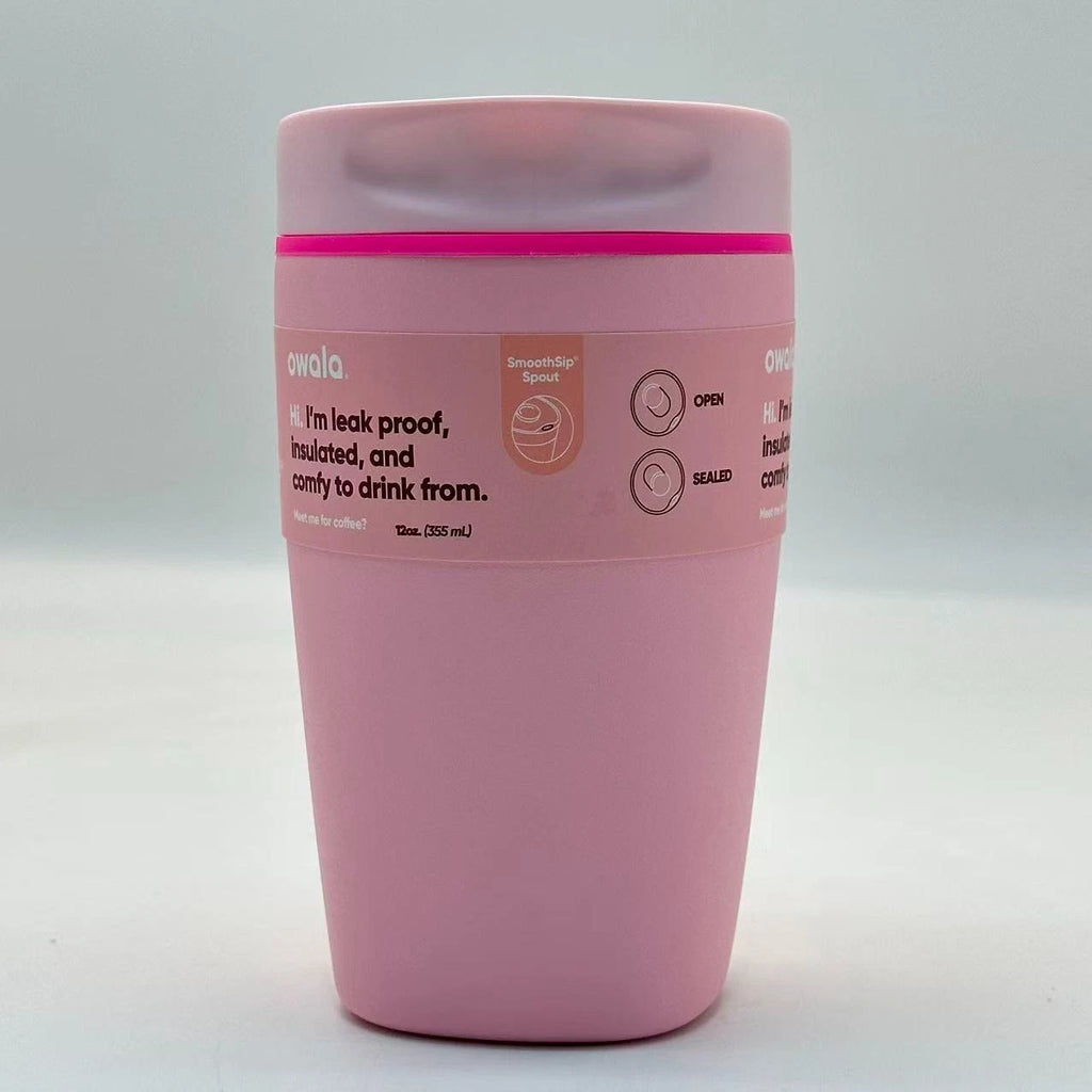 Owala 12oz Pucker Up SmoothSip Slider Coffee Tumbler | Insulated Stainless Steel Travel Mug  M12oz-MGSY