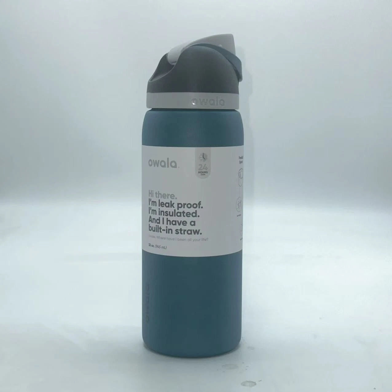 Owala 40oz FreeSip Insulated Water Bottle – Blue Oasis | Stainless Steel   M40oz-TKL