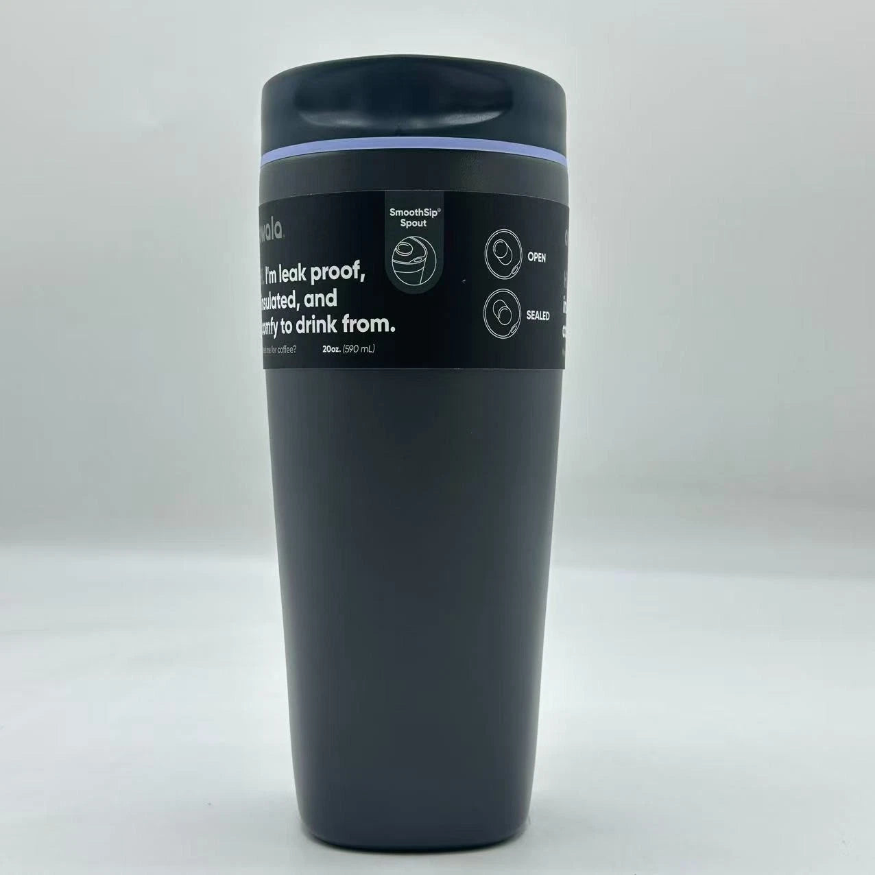 Owala 20oz SmoothSip Slider Insulated Coffee Tumbler – Off The Grid | Stainless Steel   M20oz-WJH