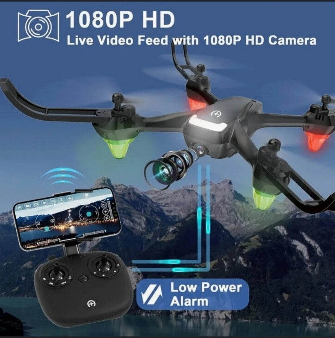 NEW UNTEI EC100 DRONE W/ 2K CAMERA, GRAVITY CONTROL, ALTITUDE HOLD HD