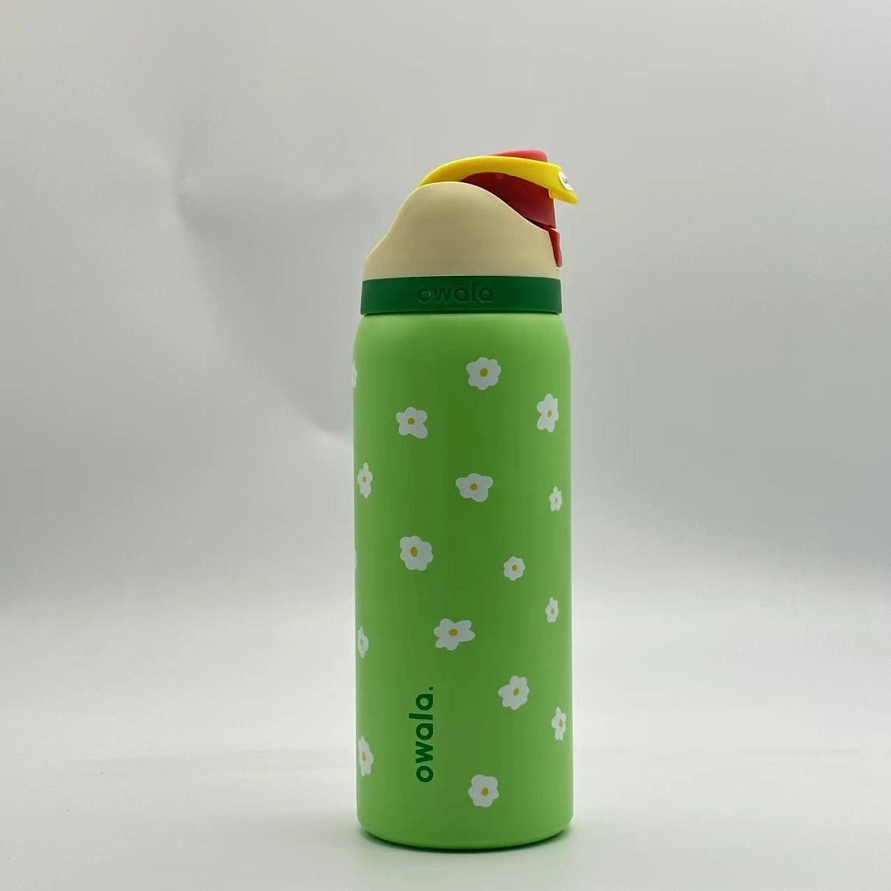 Owala 32oz FreeSip Water Bottle – Green Flower Edition | Stay Cold All Day  OW32-LSH