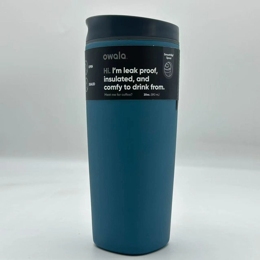 Owala 20oz High Dive SmoothSip Slider Coffee Tumbler | Insulated Stainless Steel Travel Mug   M20oz-JSL