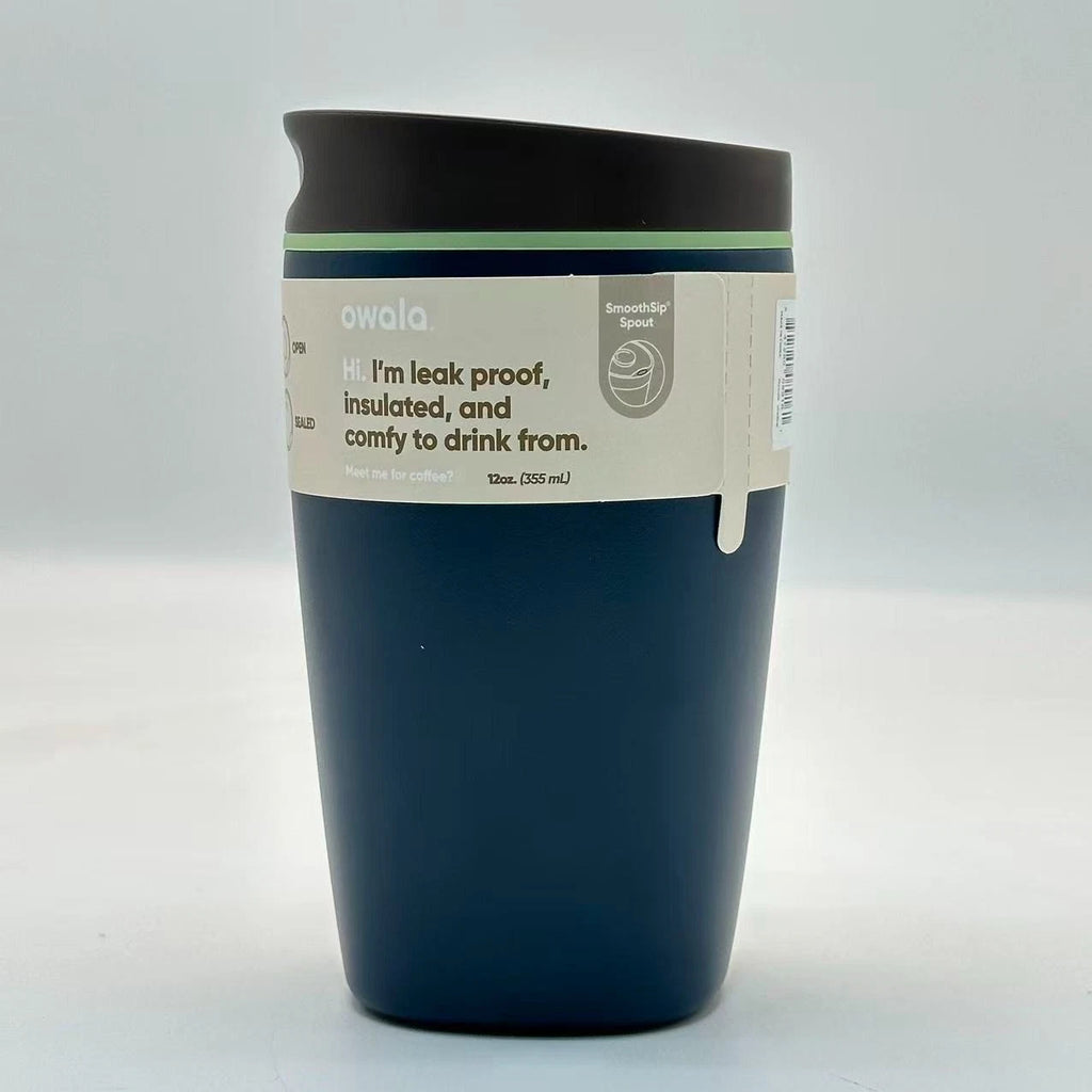Owala 12oz Moonlit Shadow SmoothSip Slider Coffee Tumbler | Insulated Stainless Steel Travel Mug    M12oz-ZQ