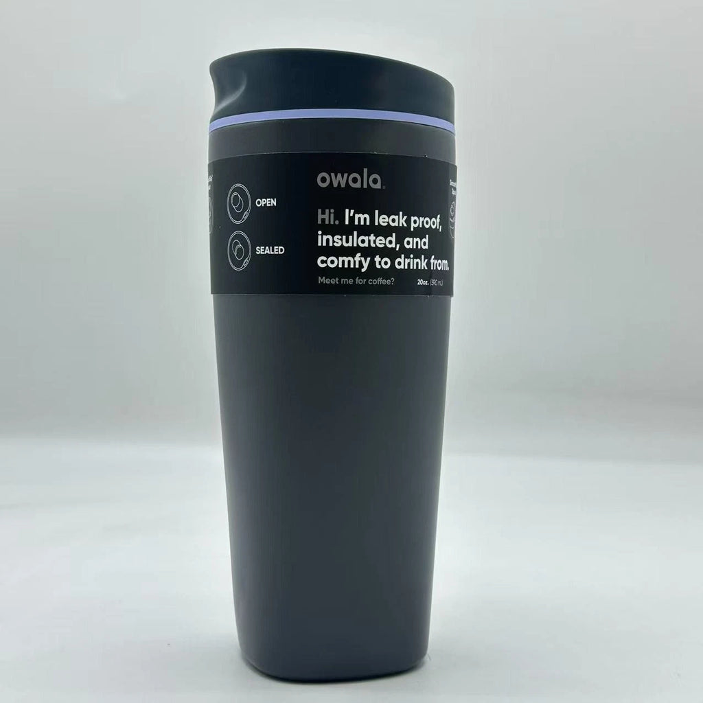 Owala 20oz SmoothSip Slider Insulated Coffee Tumbler – Off The Grid | Stainless Steel   M20oz-WJH