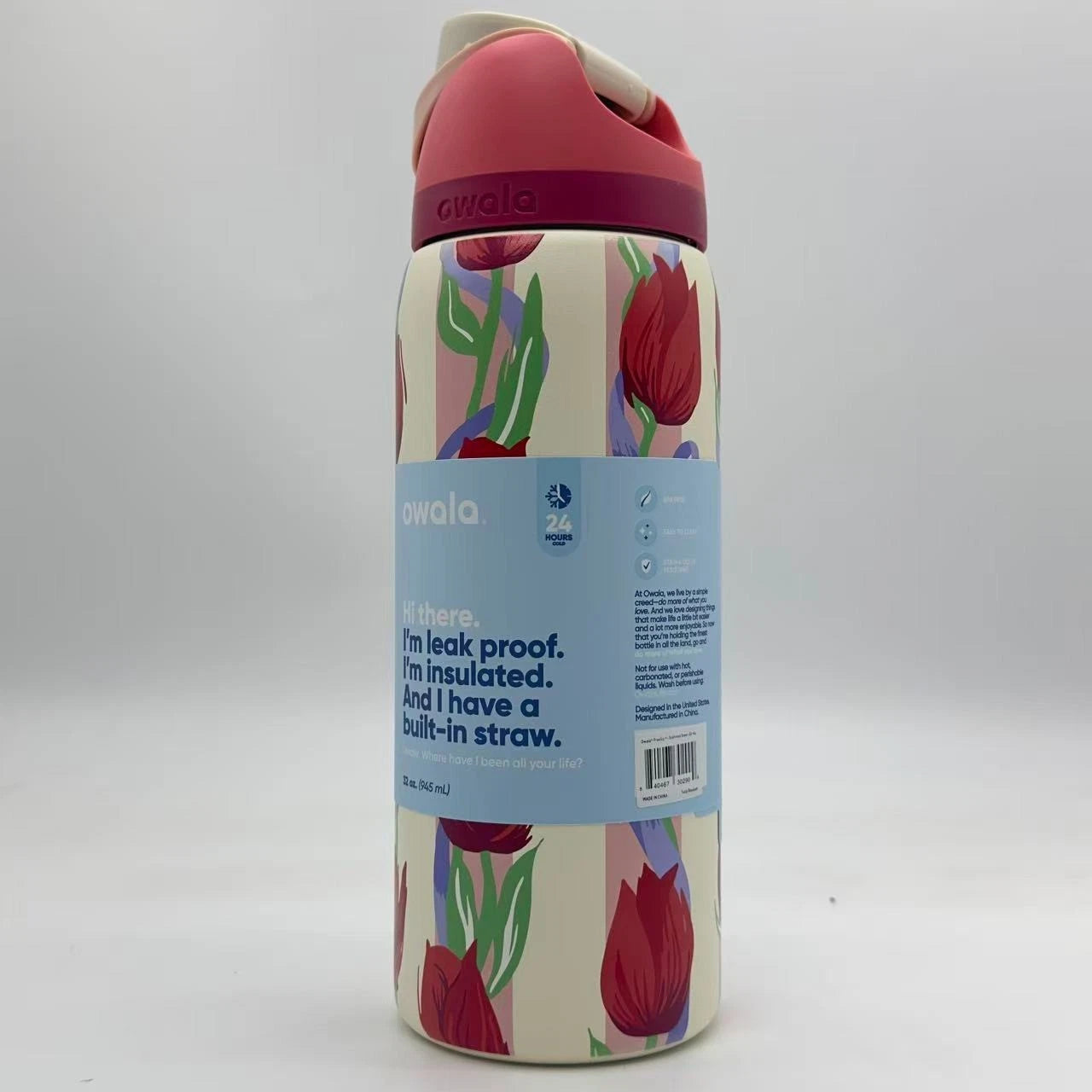 Owala 32oz FreeSip Insulated Water Bottle – Tulip Bouquet | Urban Outfitters Exclusive  M32oz-YJX