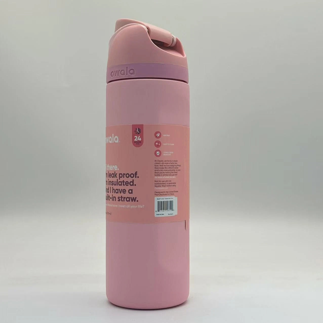 Owala 24oz FreeSip Insulated Water Bottle – Rose Quartz  M24oz-MGSY