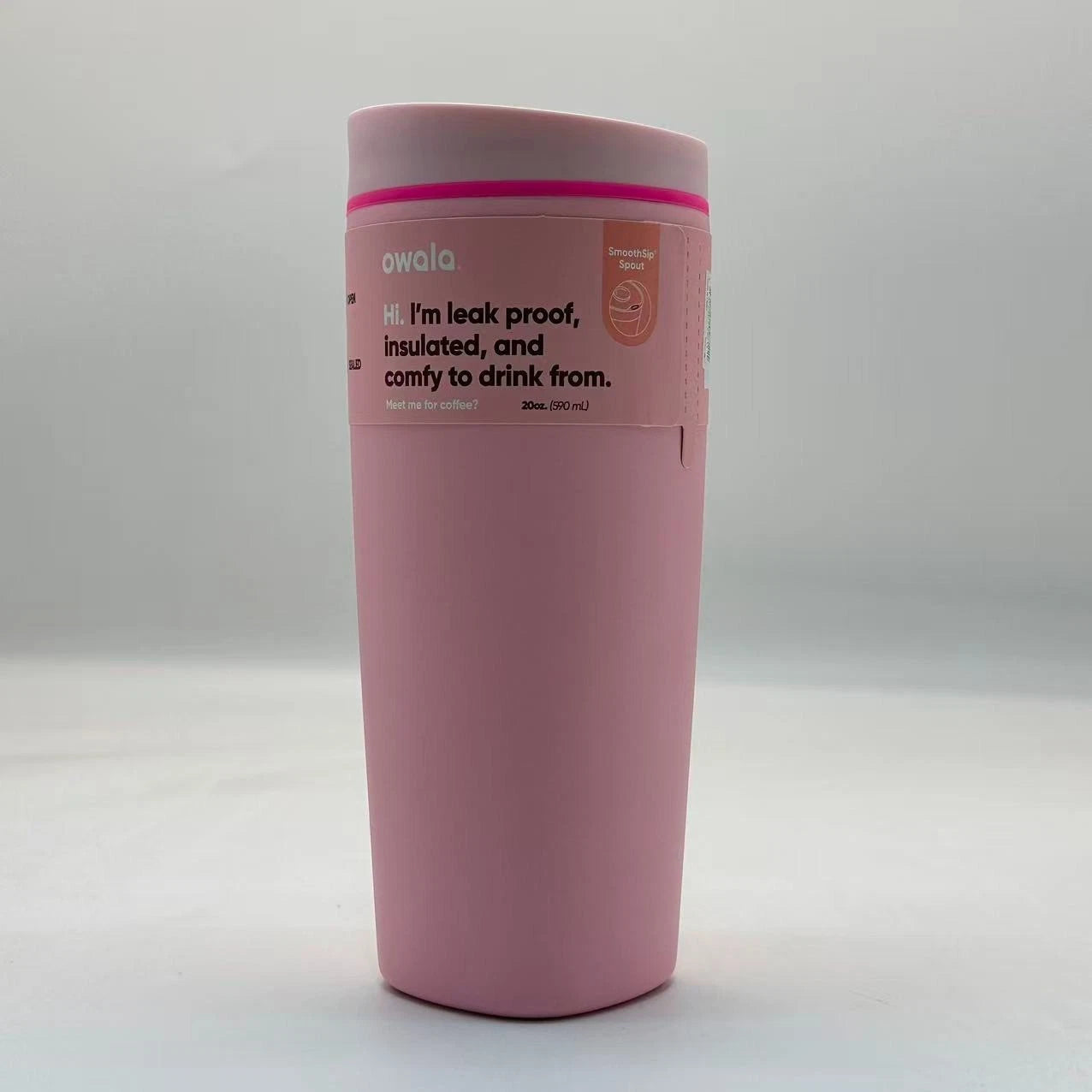 Owala 20oz Pucker Up SmoothSip Slider Coffee Tumbler – Stainless Steel, Leak-Proof, Insulated  M20oz-MGSY