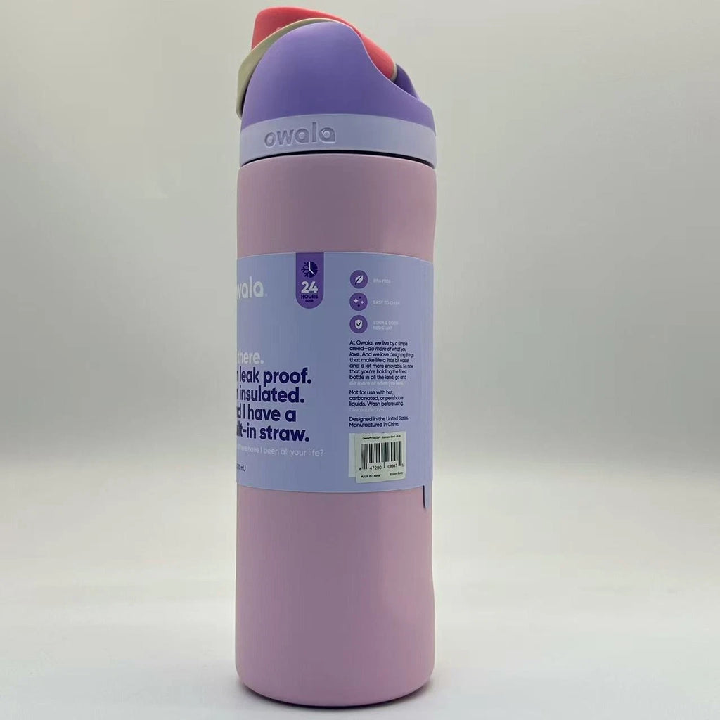Owala 24oz FreeSip Insulated Water Bottle – Blossom Bunny | Stainless Steel   M24oz-HTZ