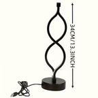 Wave USB Desk Lamp, 3-Color Dimmable LED Table Lamp for Bedroom Study Office, Touch Control Night Light