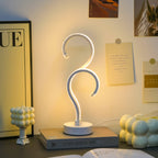 Question Mark LED Desk Lamp, 3-Color Dimmable USB Table Lamp, Creative Night Light for Bedroom Home Decor
