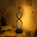 Wave USB Desk Lamp, 3-Color Dimmable LED Table Lamp for Bedroom Study Office, Touch Control Night Light