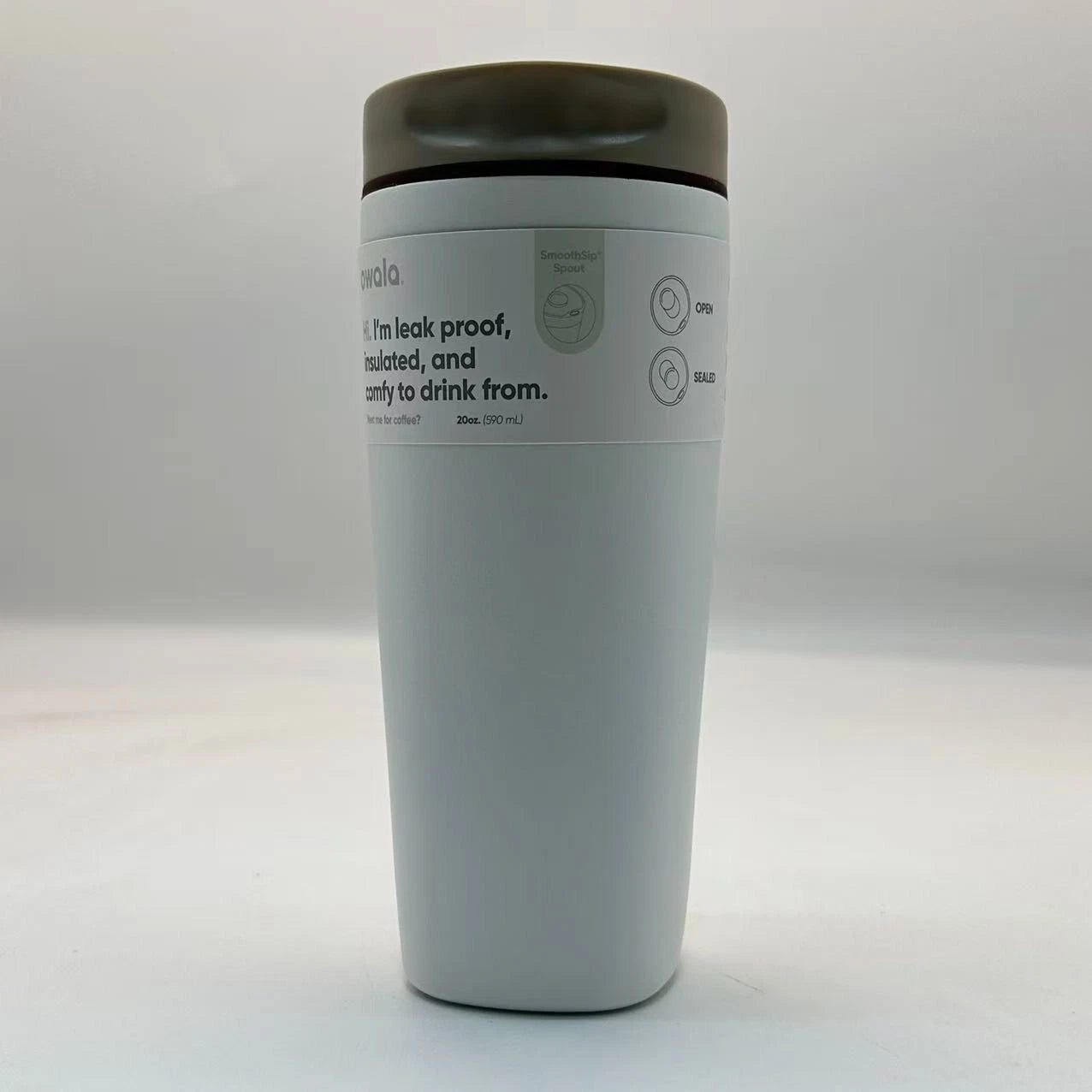 Owala 20oz Vanilla Bean SmoothSip Coffee Tumbler – Insulated Stainless Steel Travel Mug  M20oz-XCD
