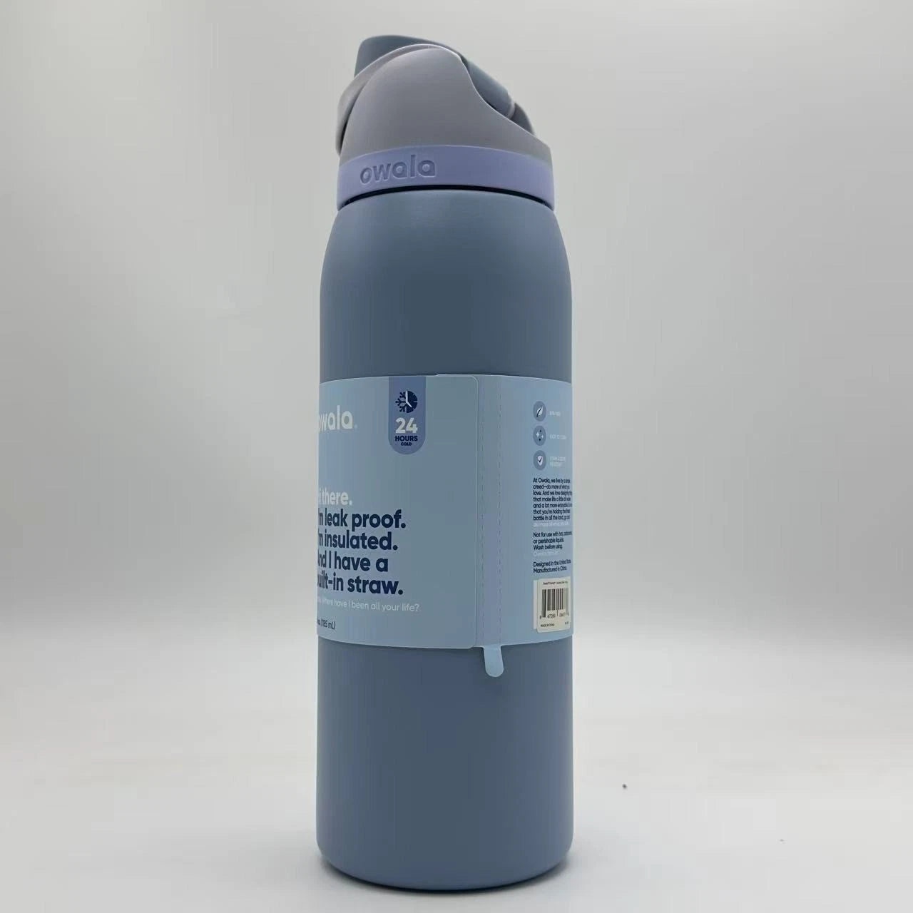 Owala 40oz FreeSip Insulated Water Bottle – Sea Salt | Stainless Steel   M40oz-NJL