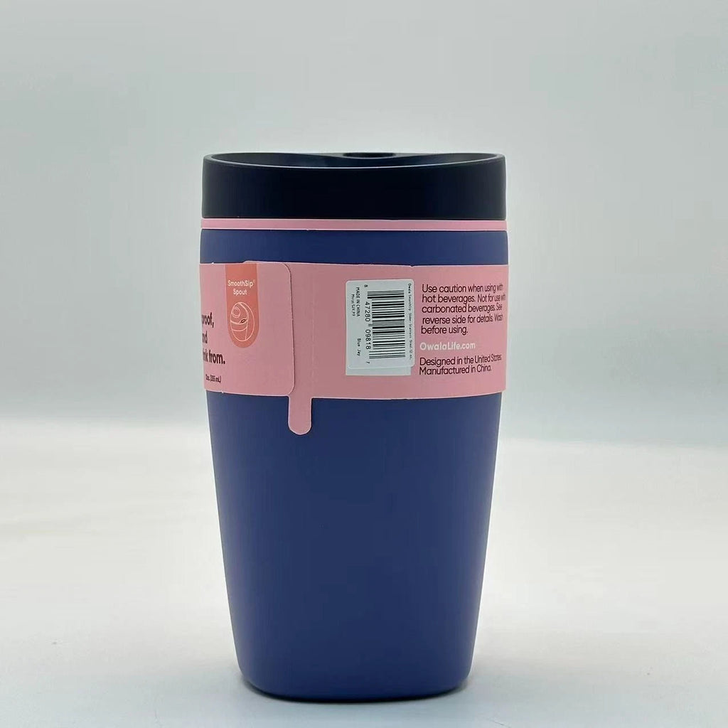 Owala 12oz SmoothSip Slider Insulated Coffee Tumbler – Blue Jay | Stainless Steel   M12oz-NJF