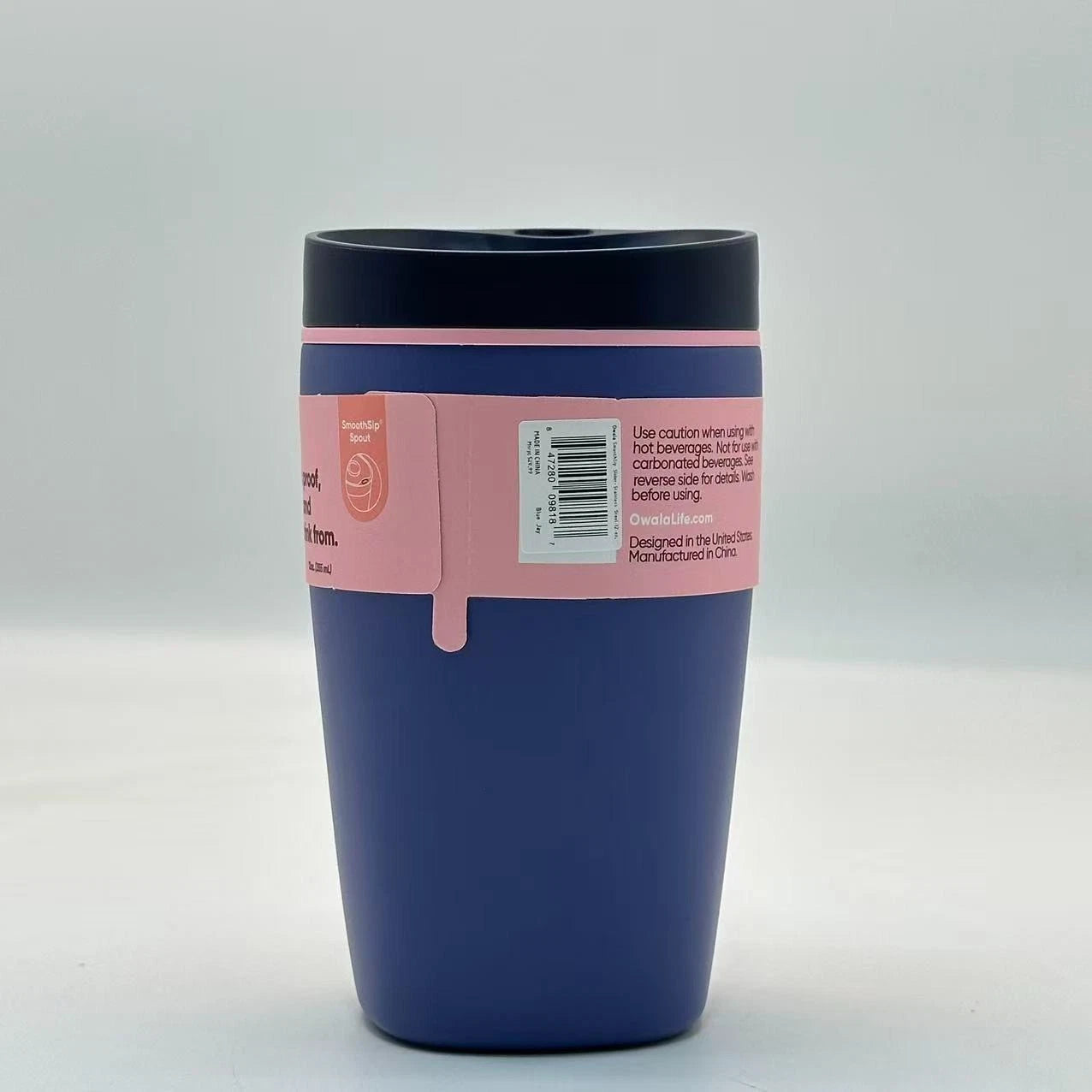Owala 12oz SmoothSip Slider Insulated Coffee Tumbler – Blue Jay | Stainless Steel   M12oz-NJF