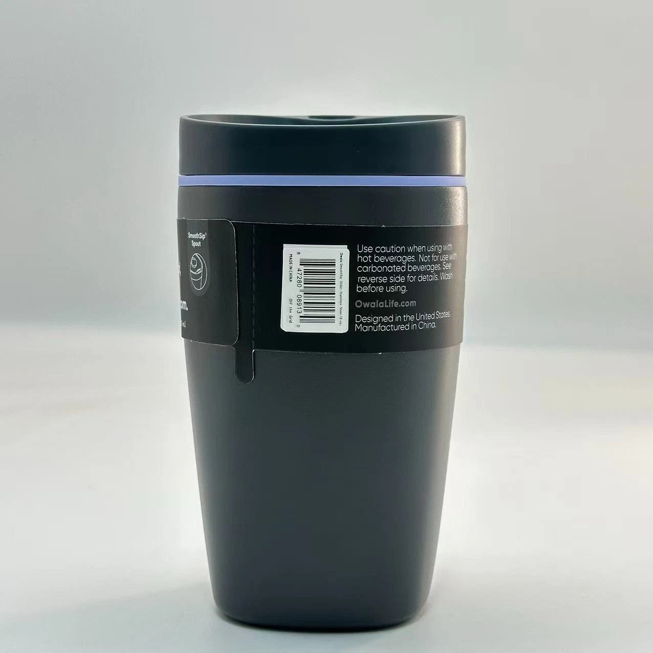 Owala 12oz SmoothSip Slider Insulated Coffee Tumbler – Off The Grid | Stainless Steel  M12oz-WJH