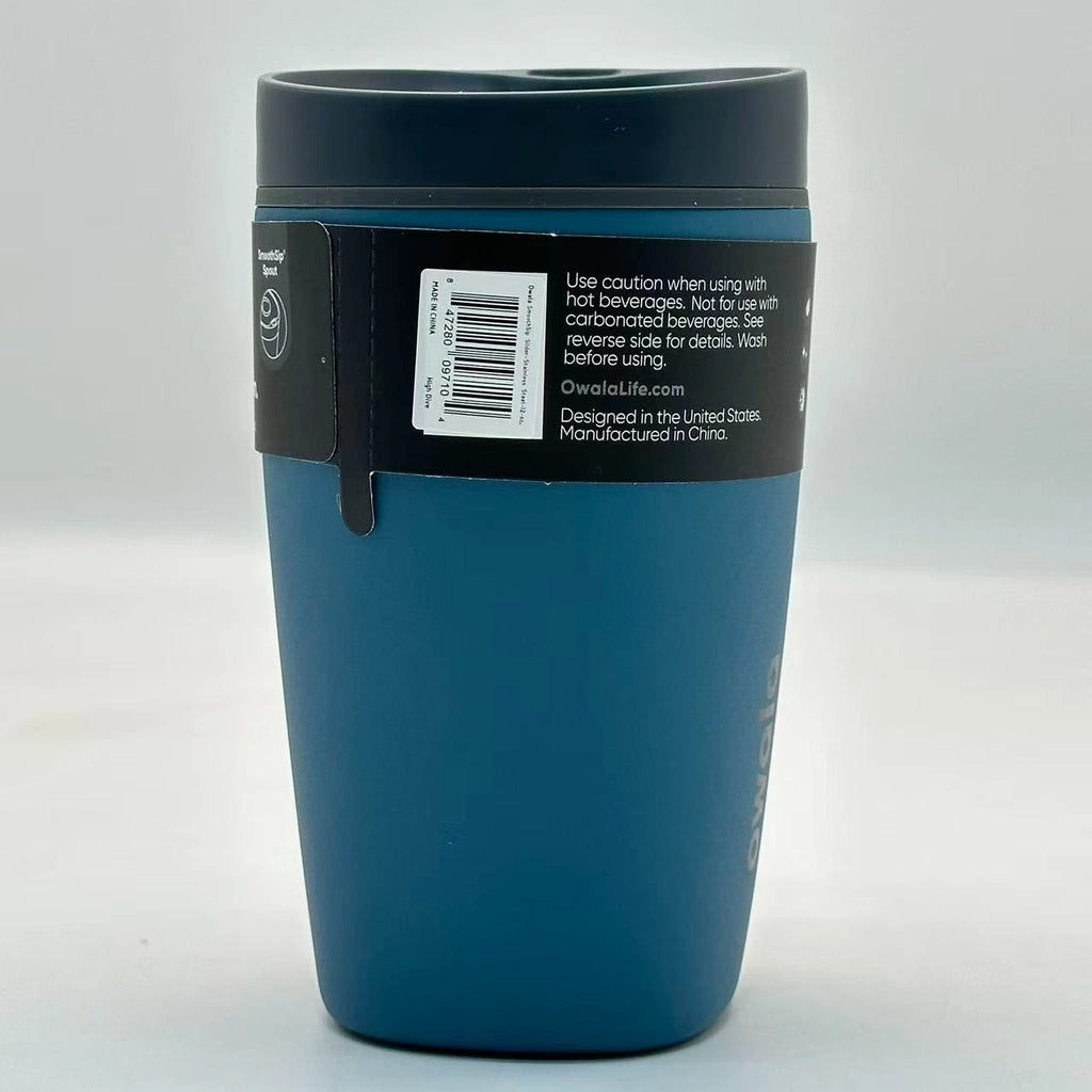 Owala 12oz SmoothSip Slider Insulated Coffee Tumbler – High Dive | Stainless Steel  M12oz-JSL