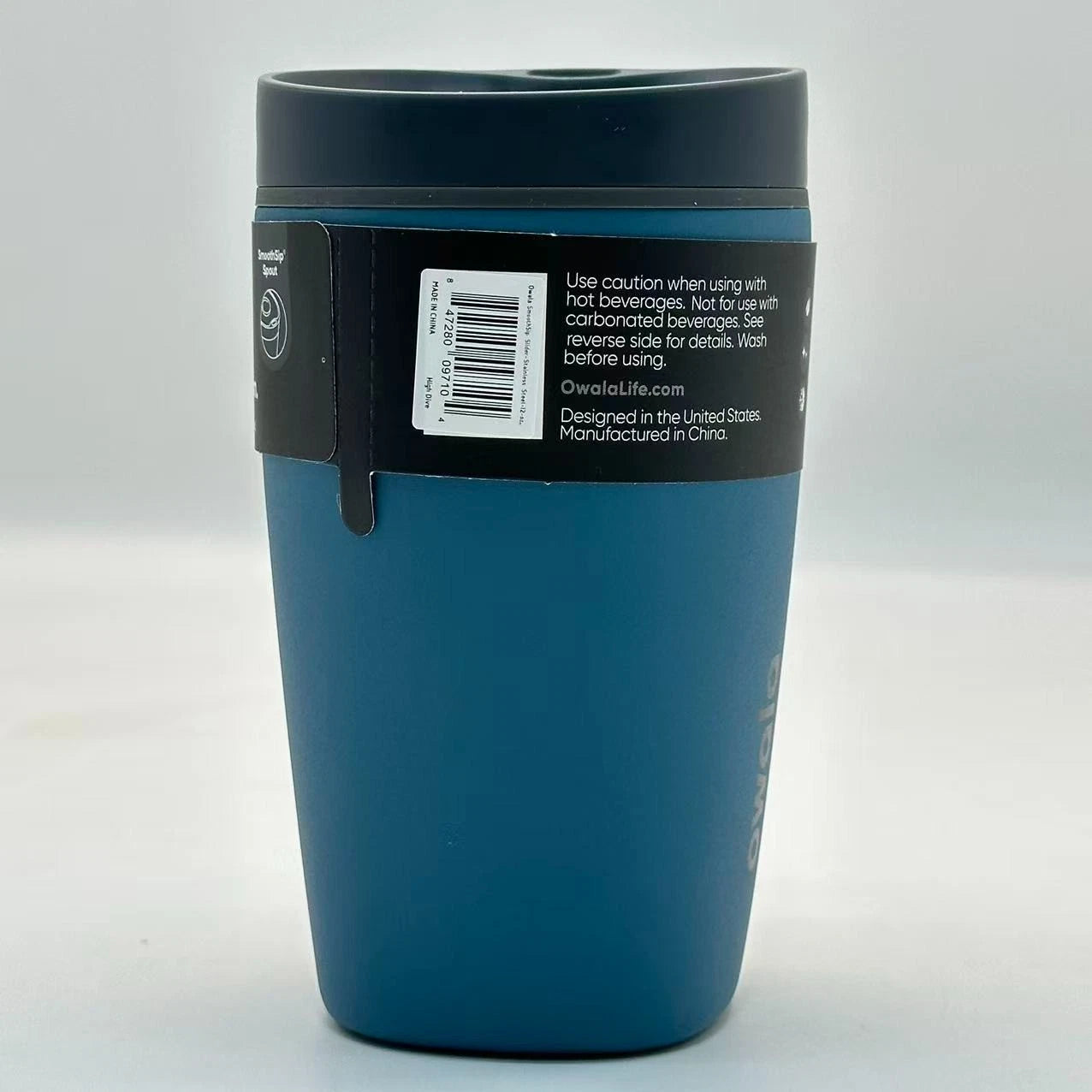 Owala 12oz SmoothSip Slider Insulated Coffee Tumbler – High Dive | Stainless Steel  M12oz-JSL