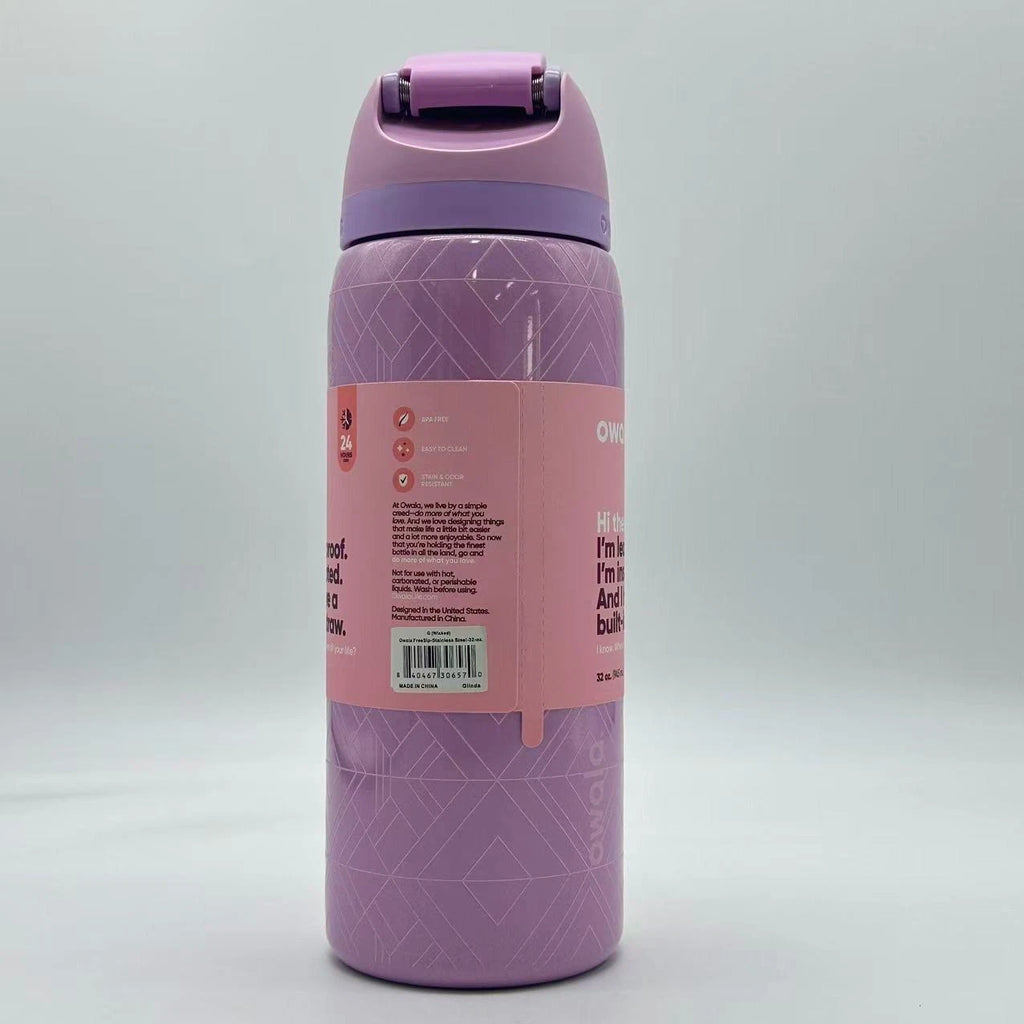 Owala x Wicked 32oz FreeSip Insulated Water Bottle – Glinda Pink | For Good Limited Edition  M32oz-WICKF