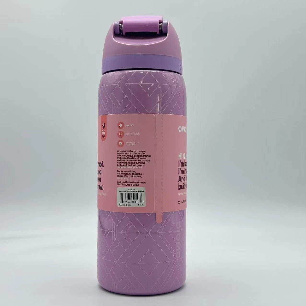 Owala x Wicked 32oz FreeSip Insulated Water Bottle – Glinda Pink | For Good Limited Edition  M32oz-WICKF