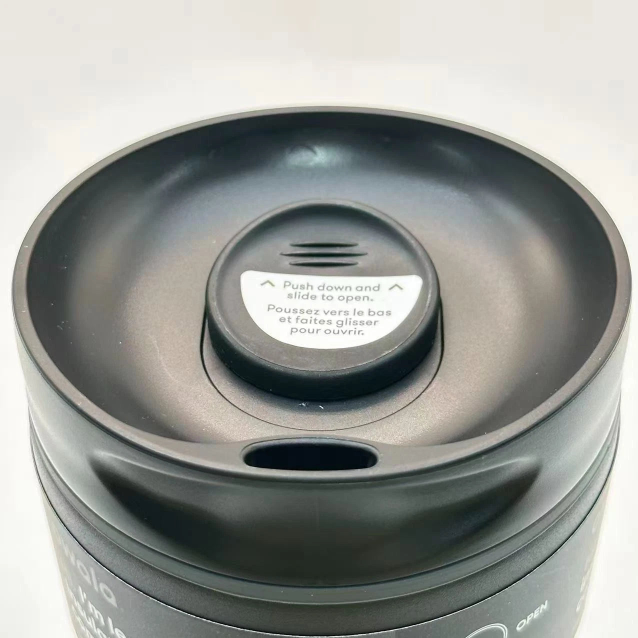 Owala 12oz Very Very Dark SmoothSip Slider Coffee Tumbler | Insulated Stainless Steel Travel Mug   M12oz-HS