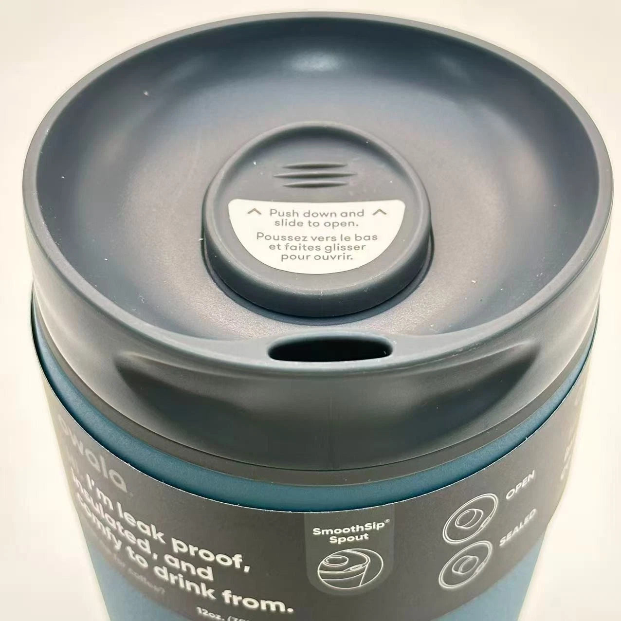 Owala 12oz SmoothSip Slider Insulated Coffee Tumbler – High Dive | Stainless Steel  M12oz-JSL