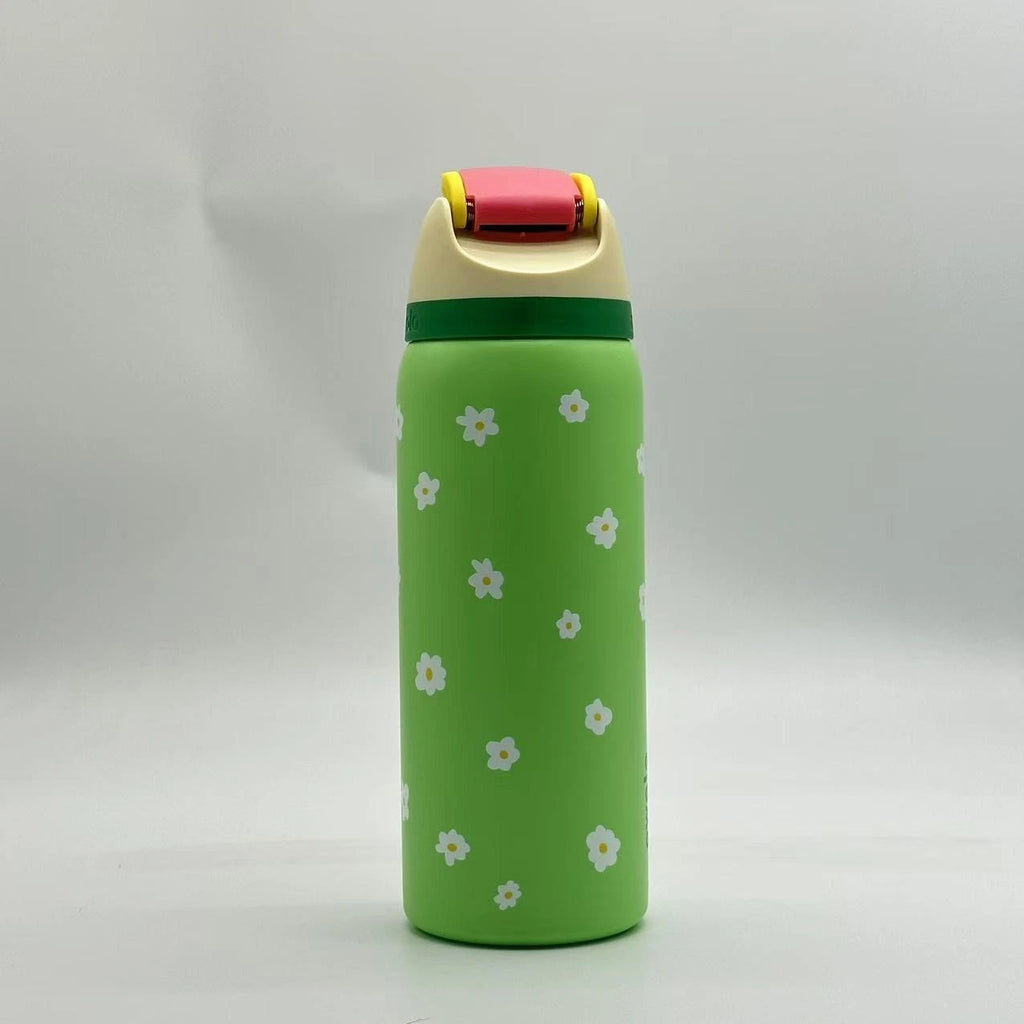 Owala 32oz FreeSip Water Bottle – Green Flower Edition | Stay Cold All Day  OW32-LSH