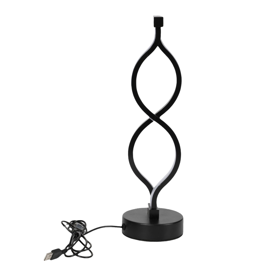 Wave USB Desk Lamp, 3-Color Dimmable LED Table Lamp for Bedroom Study Office, Touch Control Night Light